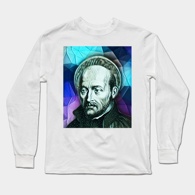 Ignatius of Loyola Portrait | Ignatius of Loyola Artwork 6 Long Sleeve T-Shirt by JustLit
